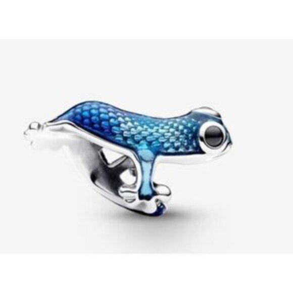 Blue Gecko Charm,925 Sterling Silver Charm For Bracelet Necklace Pendant - Picture 2 of 7